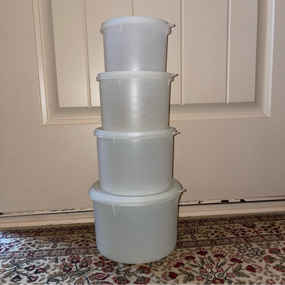 Vintage TUPPERWARE® Round Canister Set
